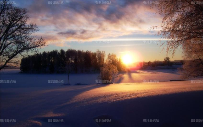 [风景壁纸]冬日的早晨
