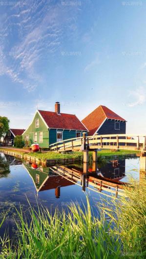 [风景手机壁纸]荷兰的乡村美景背景图